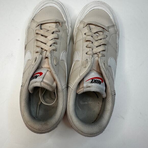 Nike Court Legacy Cream White Lift Platform Sneakers - Picture 6 of 6